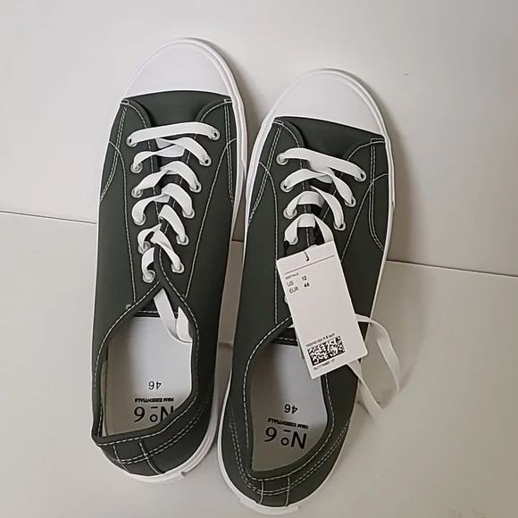 Brand new H&M Man's Essentials Canvas Sneakers Size 12 US. - Picture 6 of 6